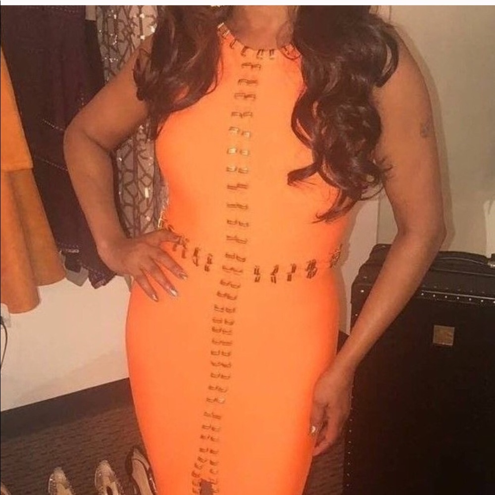 Banjul Vibrant Orange Dress
